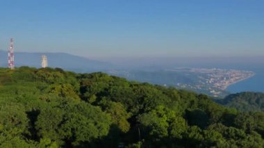 Aksaklık etkisi. Adler'ı, Olimpiyat Parkı'nı görüntüleyin. Soçi, Rusya. Video. Ultrahd (4k))