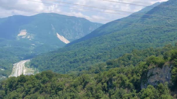 Αποτέλεσμα Δυσλειτουργίας Γέφυρα Του Ποταμού Mmymta Σότσι Ρωσία Βίντεο Ultra — Αρχείο Βίντεο