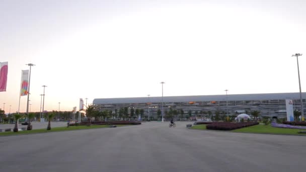 Glitch Effect Autodrome Sochi Adler Rusland Juli 2015 Venue Winter — Stockvideo