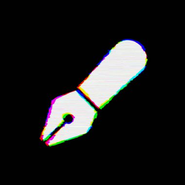 Sembol kalem fantezi kusurları vardır. Glitch ve şeritler 