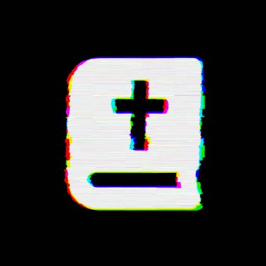 Sembol İncil kusurları vardır. Glitch ve şeritler 