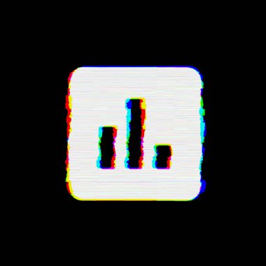 Sembol anketinde kusurları var. Glitch ve şeritler 