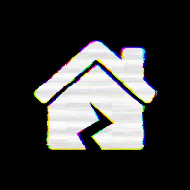 Sembol ev hasarı kusurları vardır. Glitch ve şeritler 