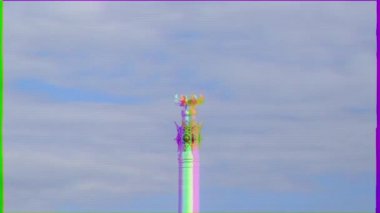 Aksaklık etkisi. Kazak eli Stella. Kazakistan'ın bağımsız sembolü. Astana. Zaman Aşımı, Nur-Sultan. Video. Ultrahd (4k))