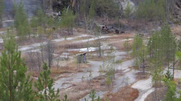 Effet Scintillant Carrière Panorama Talc Russie Vidéo Ultrahd — Video