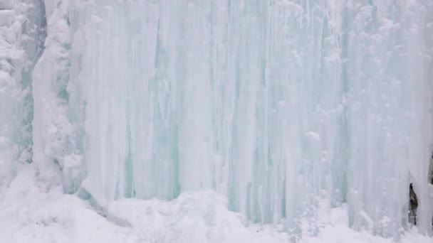 Efeito Falha Gelo Cascata Vídeo Ultrahd — Vídeo de Stock