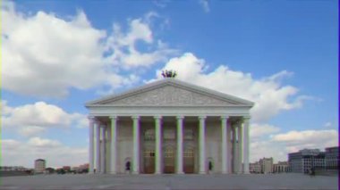 Astana, Kazakistan-5 Eylül 2016: Astana Opera Tiyatrosu. Zaman atlamalı, nur-Sultan. Video. Glitch etkisi