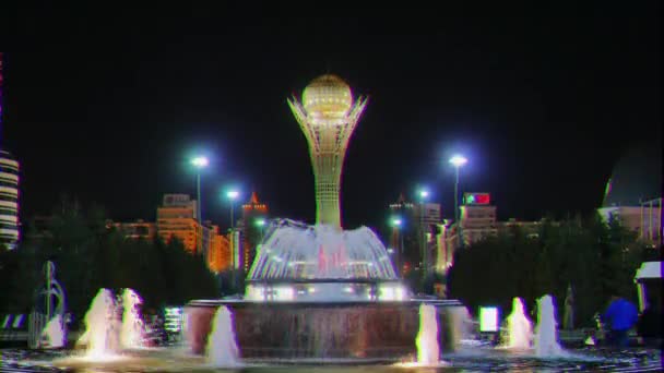 Astana Kazakistan Eylül 2016 Baiterek Yeni Astana Nın Merkezi Noktası — Stok video
