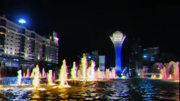 Astana Kazakhstan Settembre 2016 Baiterek Punto Interesse Centrale Della Nuova — Video Stock