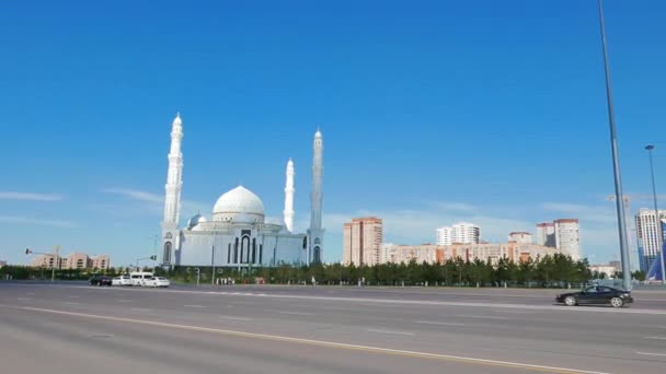 Glitch Effekt Astana Kasachstan August 2016 Sehenswürdigkeiten Von Astana Hazrat — Stockvideo