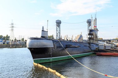 Rusya, Kaliningrad-20 Eylül 2018: denizaltı B-413. Gemi