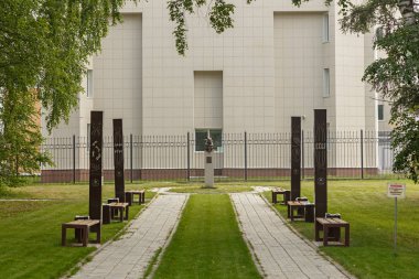 Rusya, Novosibirsk - 20 Temmuz 2018: Dna bağlayıcı fare. Expat Mu