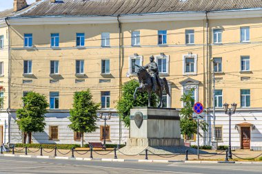Rusya, Tver - 16 Haziran 2019: Prens Mikhail Tversky Anıtı
