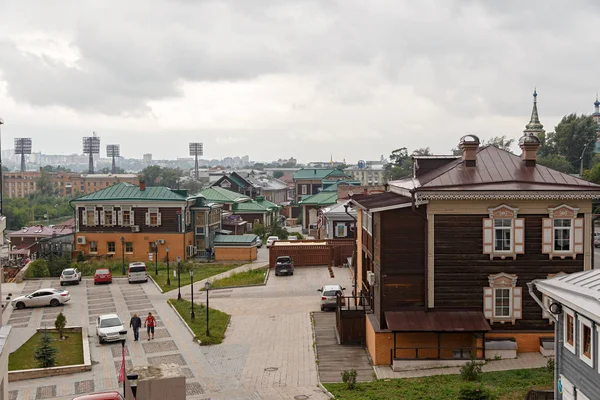 Rusia, Irkutsk - 25 de julio de 2018: 130º trimestre. Trimestre de woode — Foto de Stock