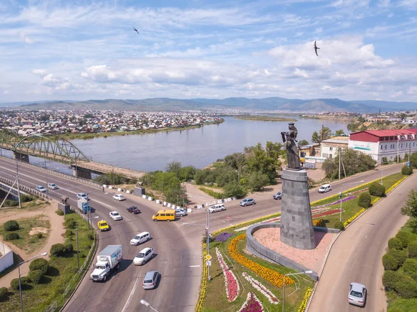 Russland, ulan-ude - 03. August 2018: gastfreundliche burjatien. monumen — Stockfoto