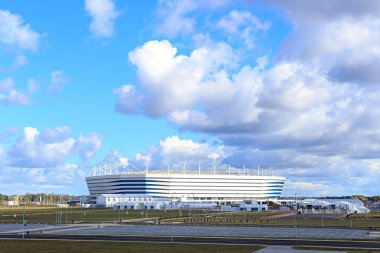 Rusya, Kaliningrad - 25 Eylül 2018: stadyum 