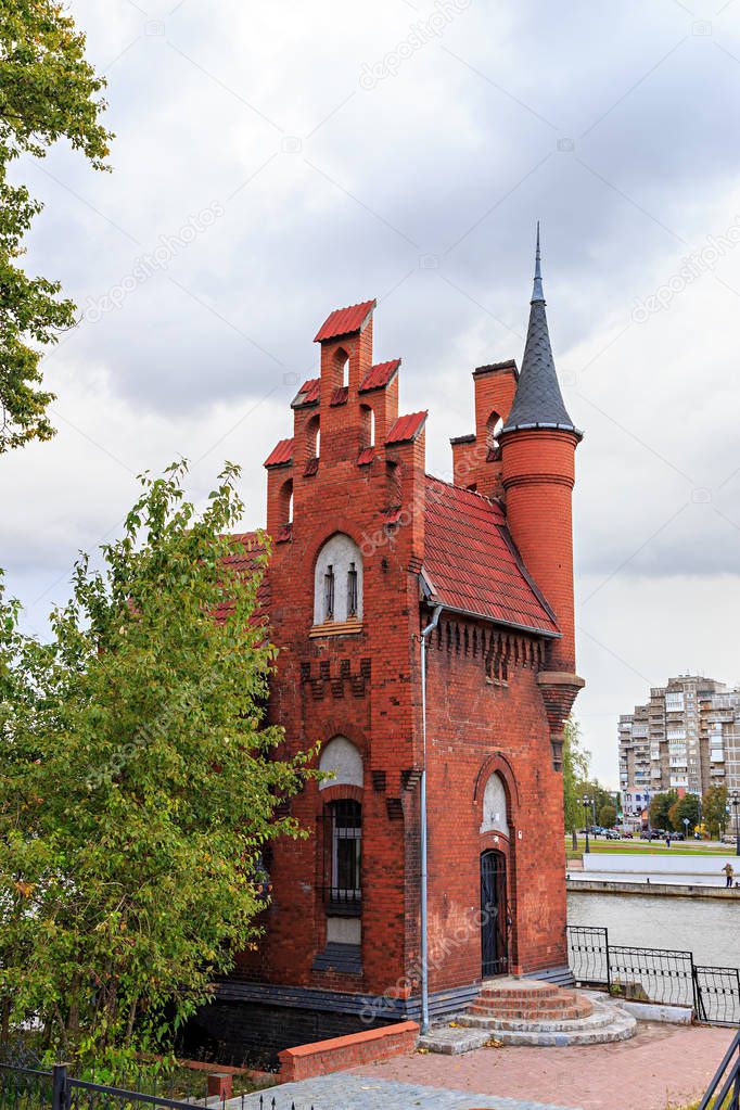 Russia, Kaliningrad: The home of the High Bridge caretaker. It c