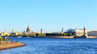 Saint-Petersburg, Rusya - 18 Haziran 2019: Vasilyevsky'nin Oku I