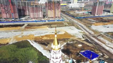 Rusya, Ekaterinburg. Bölge Akademik. Tanrı'nın Kutsal Oluşturucular Annunciation Kilisesi. 4k