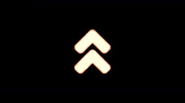 Sembol açısı iki katına çıkar, saydamlık tan yanar, sonra tekrar yanar. Alfa kanal Premultiplied - siyah renk ile mat