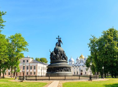 Veliky Novgorod, Rusya - 19 Haziran 2019: Anıt 