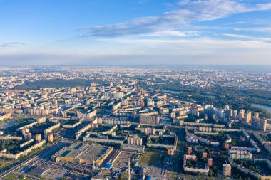 Saint-Petersburg, Rusya. Şehrin panoraması. Bir konut ar