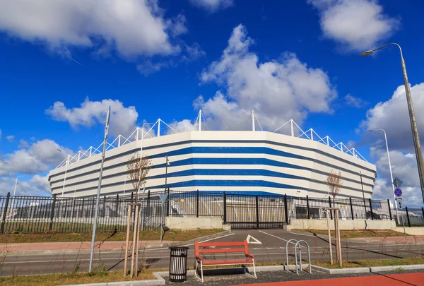 Rosja, Kaliningrad - 25 września 2018: Stadion "Kaliningrad" — Zdjęcie stockowe