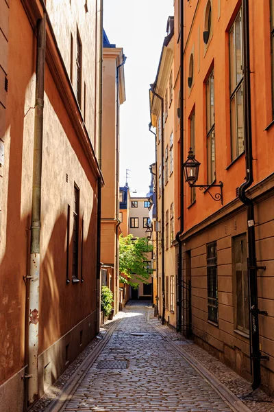 Stockholm, Sweden. Streets of the old city. The historical part — Stock Photo, Image