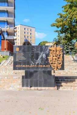 Rusya, Kaliningrad-25 Eylül 2018: pilot Anıtı