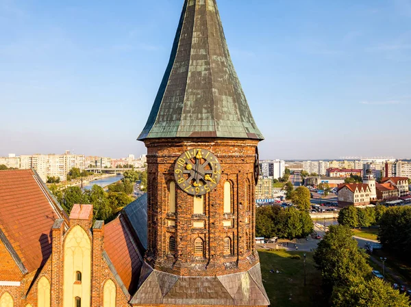 Αεροφωτογραφία το κεντρικό τμήμα της η πόλη του Kaliningrad, το Καλ — Φωτογραφία Αρχείου