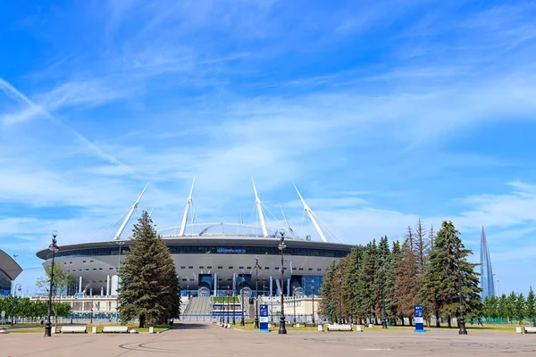 Санкт-Петербург, Россия - 19 июня 2019 г.: "Газпром Арена", стадион — стоковое фото