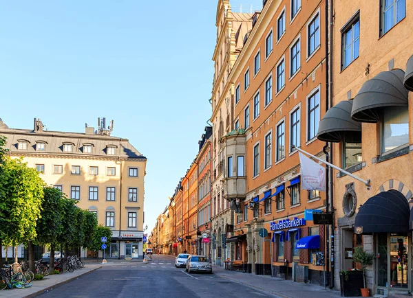 Stockholm, Sverige-23 juni 2019: gatorna i gamla stan. Stoc — Stockfoto