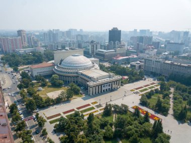 Rusya, Novosibirsk - 19 Temmuz 2018: Novosibirsk Devlet Akademik 