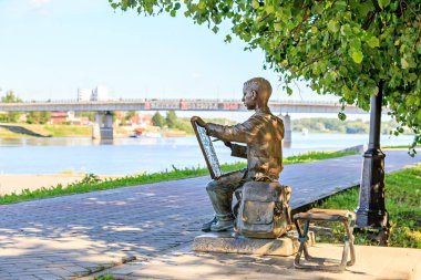 Veliky Novgorod, Rusya - 19 Haziran 2019: Anıt 