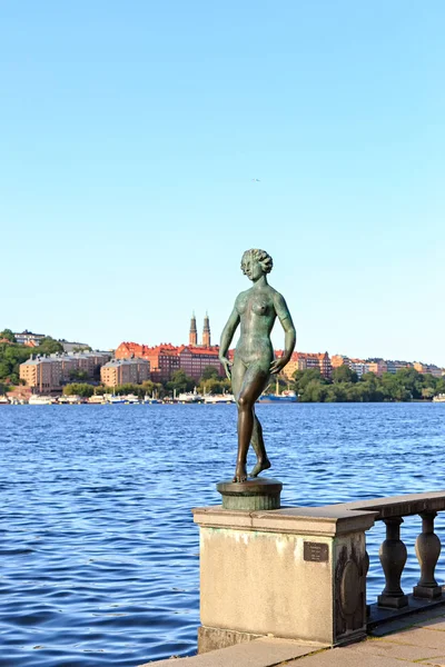 Стокгольм, Швеция На Королевском острове перед ратушей — стоковое фото