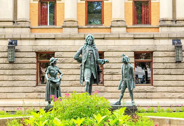 Oslo, Norway - June 24, 2019: Monument Ludwig Holberg. Norwegian — Stock Photo, Image