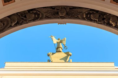 St. Petersburg, Rusya - 18 Haziran 2019: General Staf Kemeri