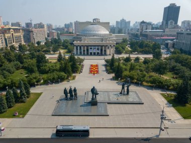 Rusya, Novosibirsk - 19 Temmuz 2018: Novosibirsk Devlet Akademik 