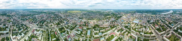 Panorama miasta z lotu ptaka. Kemerovo, Federacja Rosyjska, F — Zdjęcie stockowe