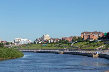 Tyumen şehir, nehir Tura çıkabilir. Rus tex