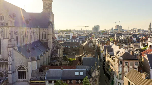 Anvers, Belgique. Cathédrale Saint-Paul (Sint-Pauluskerk), Vue Aérienne — Photo