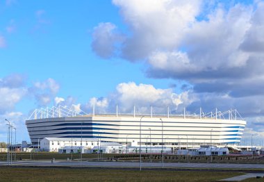 Rusya, Kaliningrad - 25 Eylül 2018: stadyum 