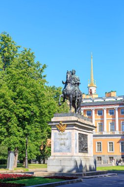 Saint-Petersburg, Rusya. Büyük Petrus Anıtı, Peter t
