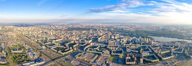 Saint-Petersburg, Rusya. Şehrin panoraması. Bir konut ar