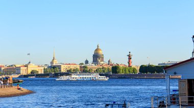 Saint-Petersburg, Rusya - 18 Haziran 2019: Vasilyevsky'nin Oku I
