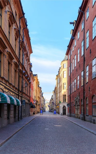 Stockholm, Sverige-23 juni 2019: gatorna i gamla stan. Stoc — Stockfoto