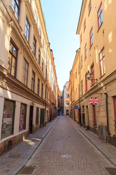 Stockholm, Schweden - 23. Juni 2019: Straßen der Altstadt. stoc — Stockfoto