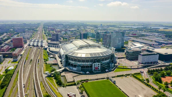 Amsterdam, Pays-Bas - 30 juin 2019 : Johan Cruijff ArenA (Amsterdam Arena). 2020 Coupe du Monde FIFA, Vue Aérienne — Photo