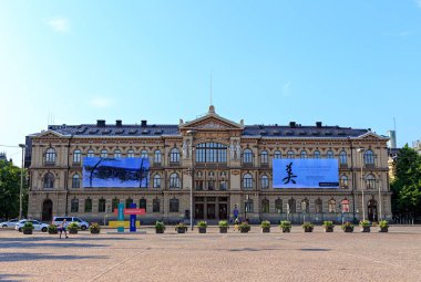 Helsinki, Finlandiya - 21 Haziran 2019: Finlandiya Ulusal Galerisi