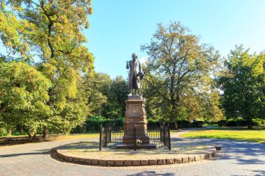 Rusya, Kaliningrad - 25 Eylül 2018: I. Kant anıt